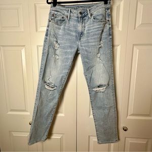 Men’s American Eagle Ripped Distressed Skinny Jeans 30 x 32